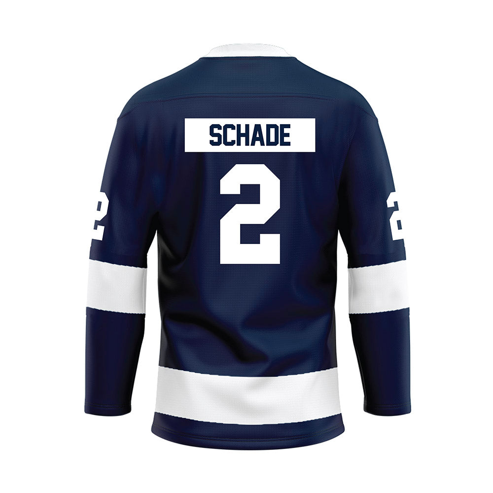 Penn State - NCAA Men's Ice Hockey : Carter Schade - Navy Hockey Jersey-1