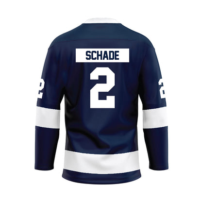 Penn State - NCAA Men's Ice Hockey : Carter Schade - Navy Hockey Jersey-1
