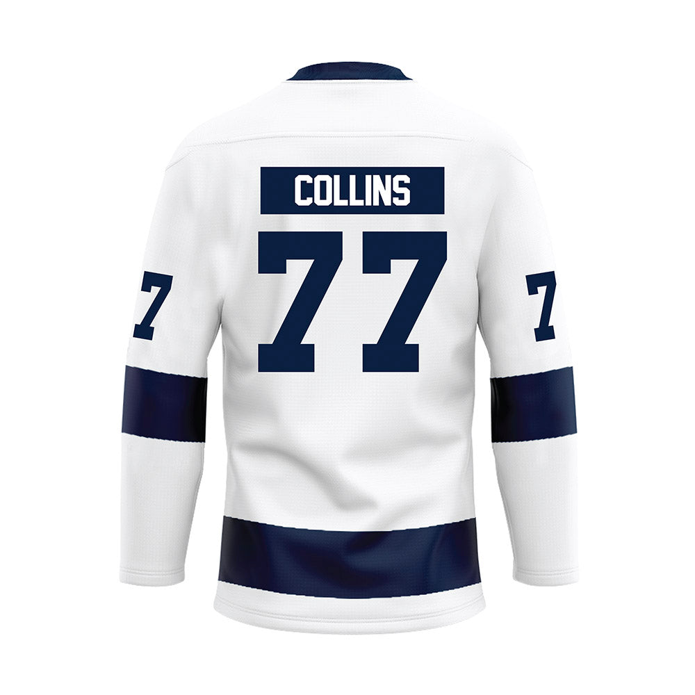 Penn State - NCAA Men's Ice Hockey : Nolan Collins - White Hockey Jersey-1