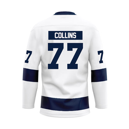 Penn State - NCAA Men's Ice Hockey : Nolan Collins - White Hockey Jersey-1