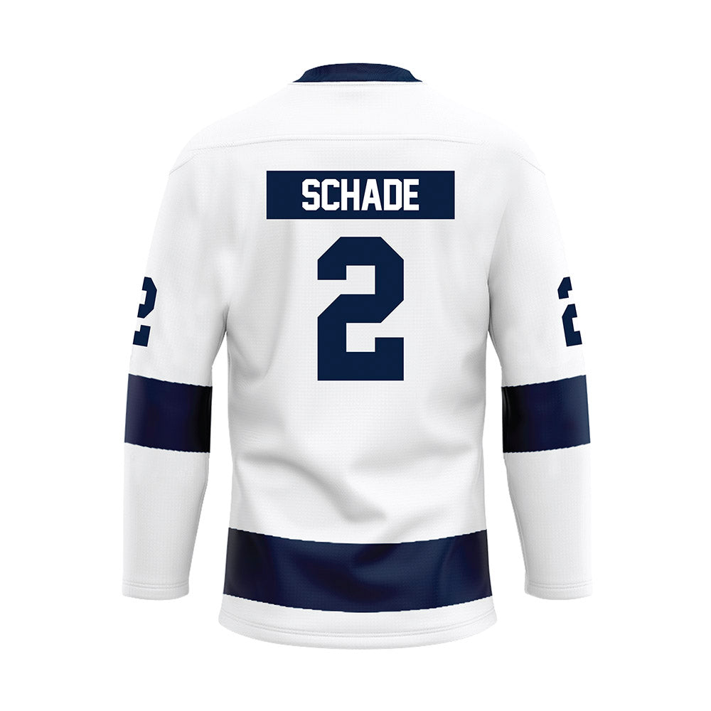 Penn State - NCAA Men's Ice Hockey : Carter Schade - White Hockey Jersey-1