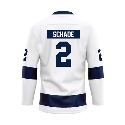 Penn State - NCAA Men's Ice Hockey : Carter Schade - White Hockey Jersey-1
