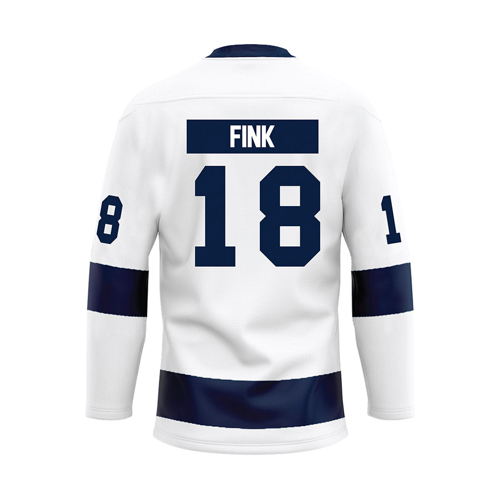 Penn State - NCAA Men's Ice Hockey : Aiden Fink - White Hockey Jersey-1