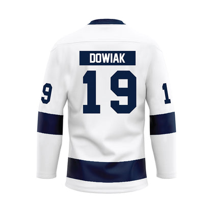 Penn State - NCAA Men's Ice Hockey : Dane Dowiak - White Hockey Jersey-1