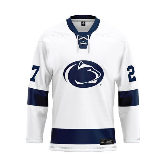 Penn State - NCAA Men's Ice Hockey : Cade Christenson - White Hockey Jersey-0