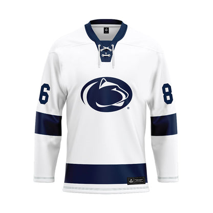 Penn State - NCAA Men's Ice Hockey : JJ Wiebusch - White Hockey Jersey-0