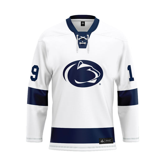 Penn State - NCAA Men's Ice Hockey : Dane Dowiak - White Hockey Jersey-0