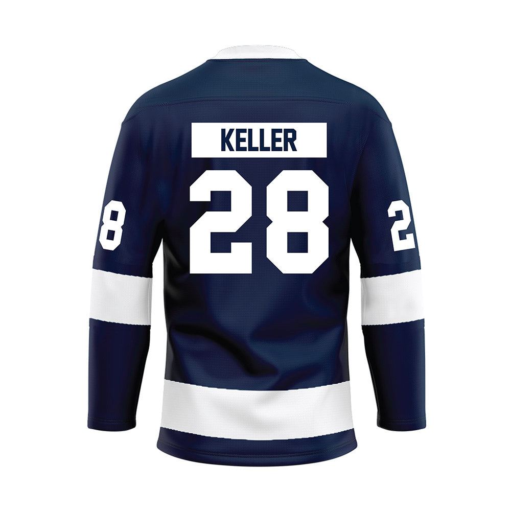 Penn State - NCAA Women's Ice Hockey : Mikah Keller - Navy Hockey Jersey-1