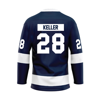 Penn State - NCAA Women's Ice Hockey : Mikah Keller - Navy Hockey Jersey-1