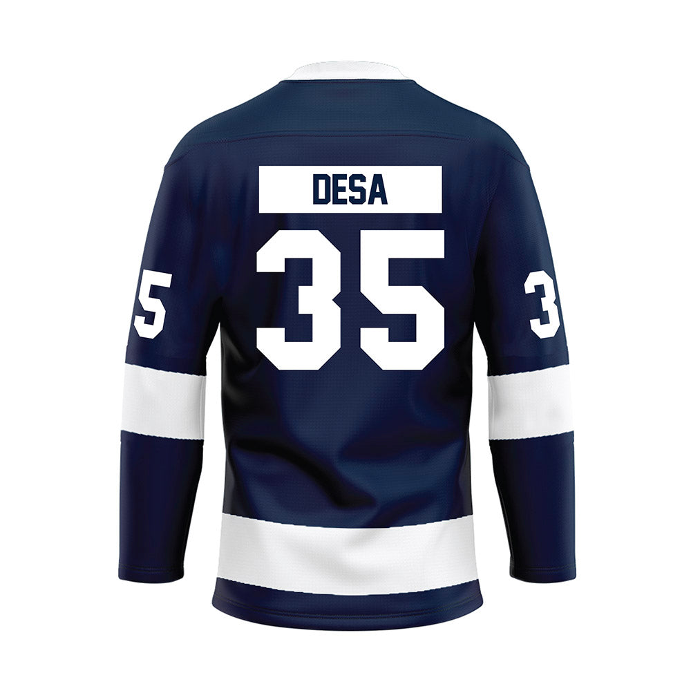 Penn State - NCAA Women's Ice Hockey : Katie DeSa - Navy Hockey Jersey-1