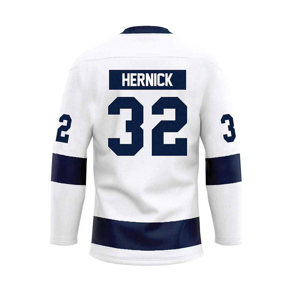 Penn State - NCAA Women's Ice Hockey : Lauren Hernick - White Hockey Jersey-1