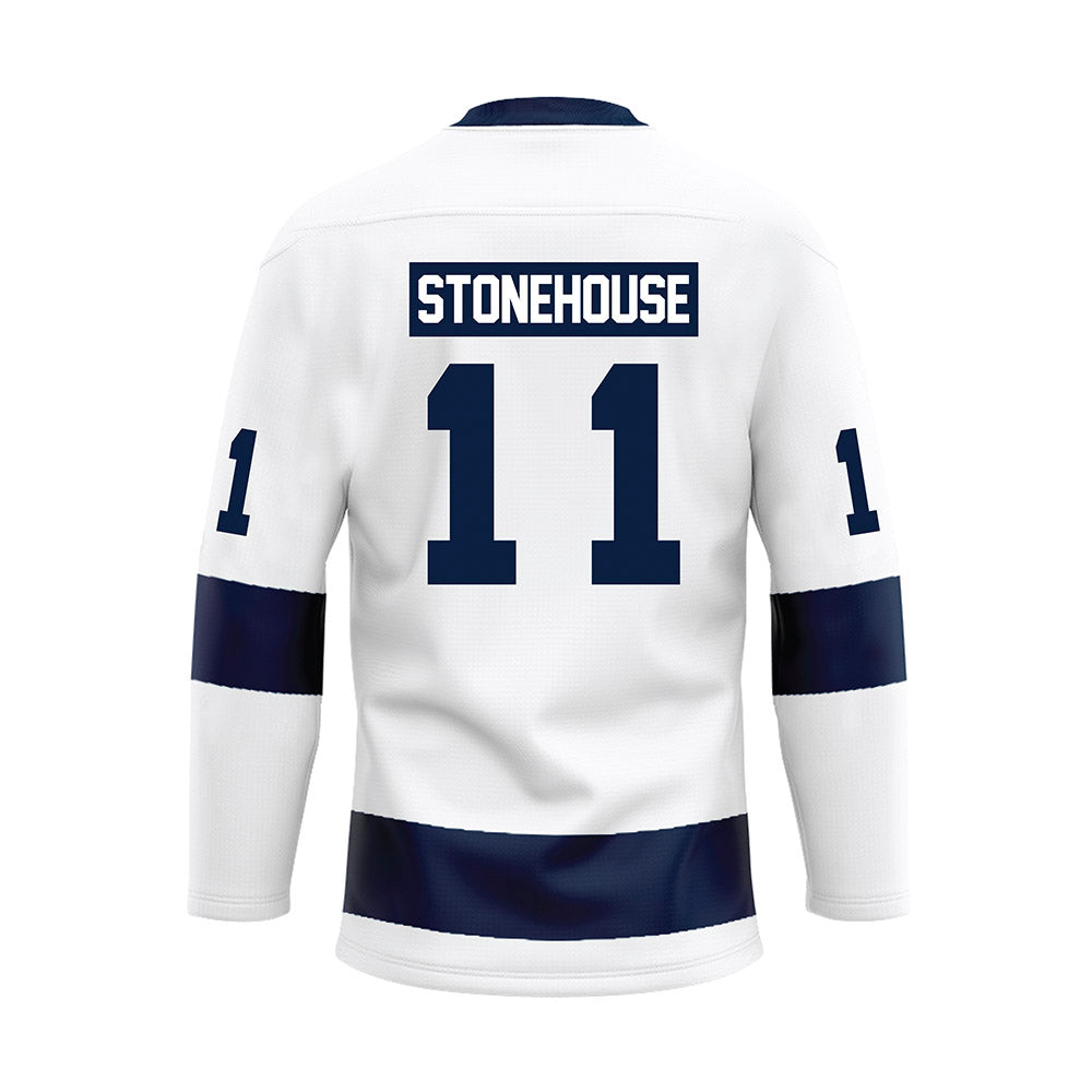 Penn State - NCAA Women's Ice Hockey : Abby Stonehouse - White Hockey Jersey-1