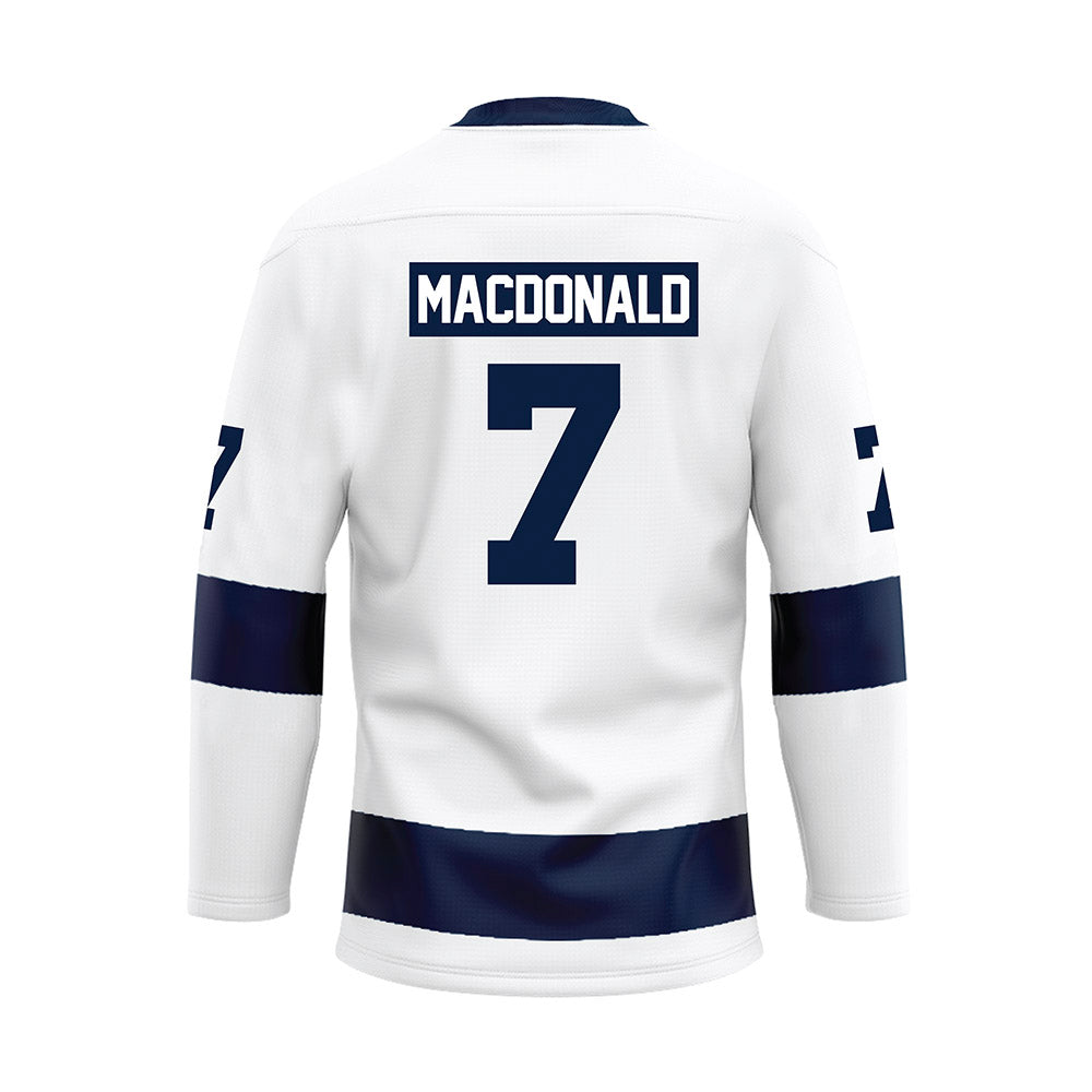 Penn State - NCAA Women's Ice Hockey : Taya MacDonald - White Hockey Jersey-1