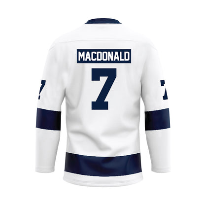 Penn State - NCAA Women's Ice Hockey : Taya MacDonald - White Hockey Jersey-1