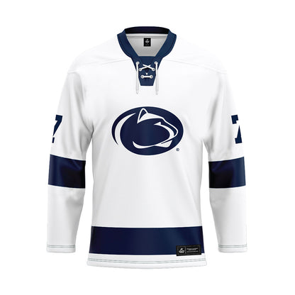 Penn State - NCAA Women's Ice Hockey : Taya MacDonald - White Hockey Jersey-0