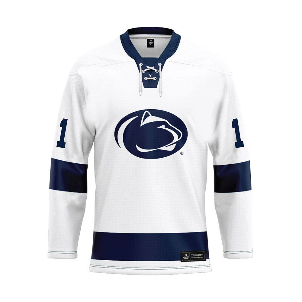 Penn State - NCAA Women's Ice Hockey : Abby Stonehouse - White Hockey Jersey-0