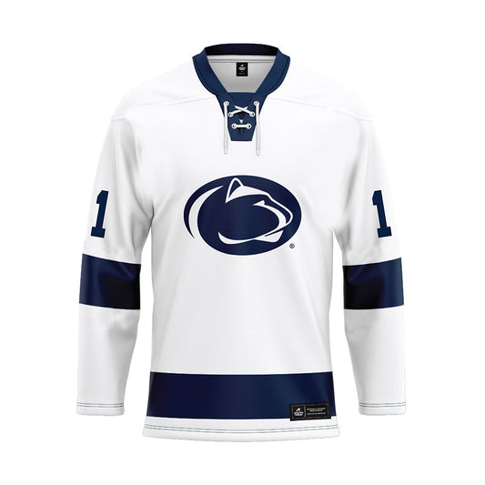 Penn State - NCAA Women's Ice Hockey : Abby Stonehouse - White Hockey Jersey-0