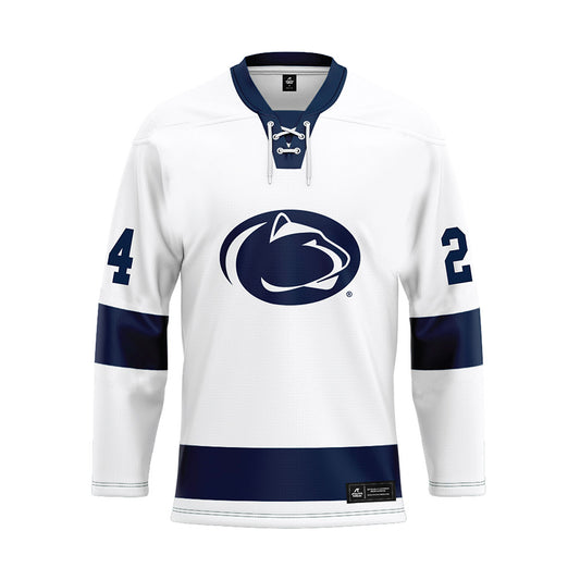 Penn State - NCAA Women's Ice Hockey : Taylor Lum - White Hockey Jersey-0