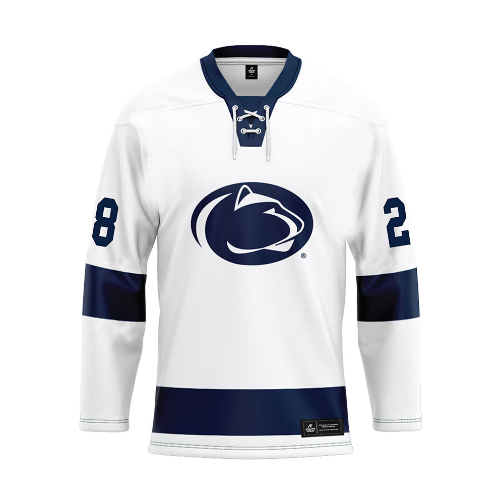 Penn State - NCAA Women's Ice Hockey : Mikah Keller - White Hockey Jersey-0