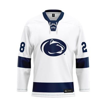 Penn State - NCAA Women's Ice Hockey : Mikah Keller - White Hockey Jersey-0