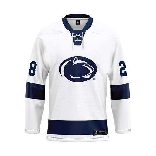 Penn State - NCAA Women's Ice Hockey : Mikah Keller - White Hockey Jersey-0