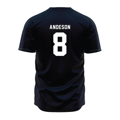 Penn State - NCAA Baseball : Michael Andeson - Navy Jersey-1