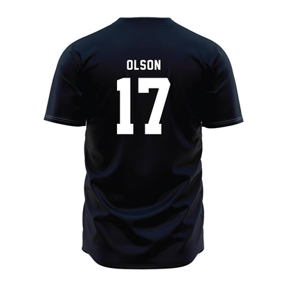 Penn State - NCAA Baseball : Logan Olson - Navy Jersey-1