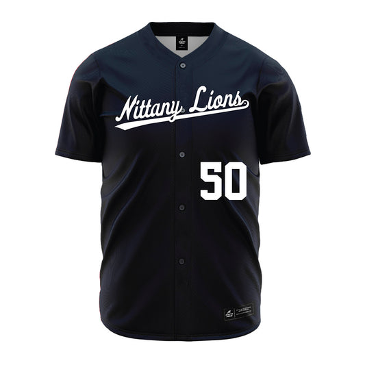 Penn State - NCAA Baseball : Kyle Emmons - Navy Jersey-0
