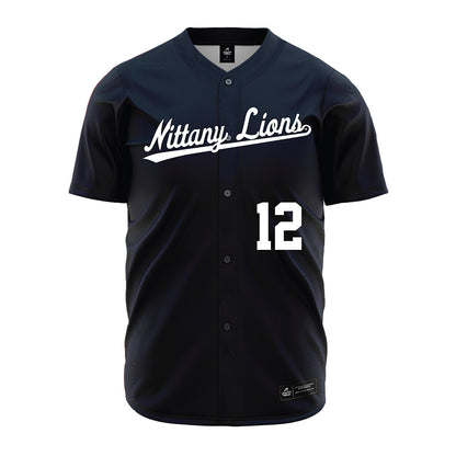 Penn State - NCAA Baseball : Skip Shenosky - Navy Jersey-0