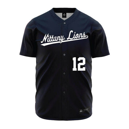Penn State - NCAA Baseball : Skip Shenosky - Navy Jersey-0