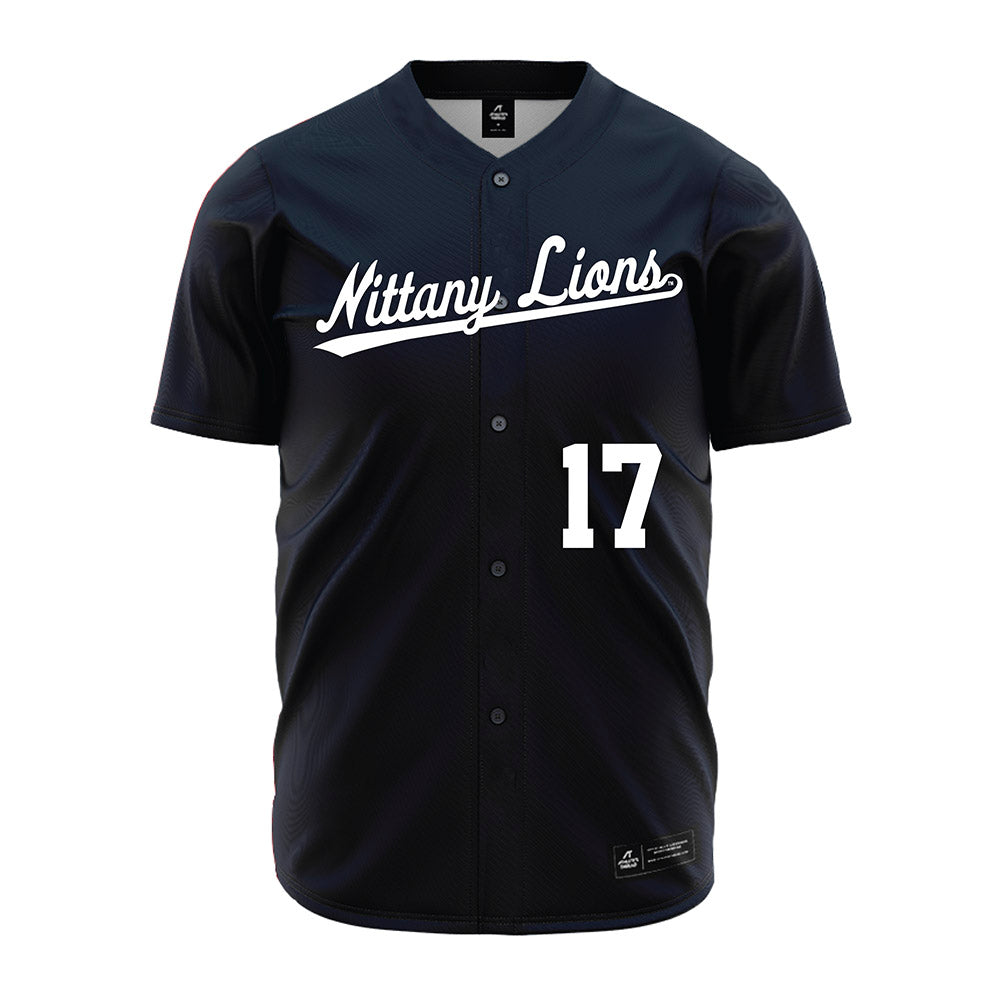 Penn State - NCAA Baseball : Logan Olson - Navy Jersey-0