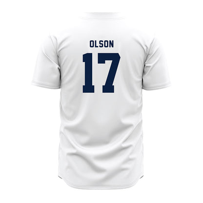 Penn State - NCAA Baseball : Logan Olson - White Jersey-1