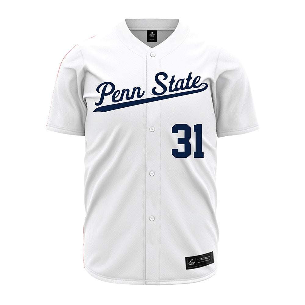 Penn State - NCAA Baseball : Braden Leed - White Jersey-0