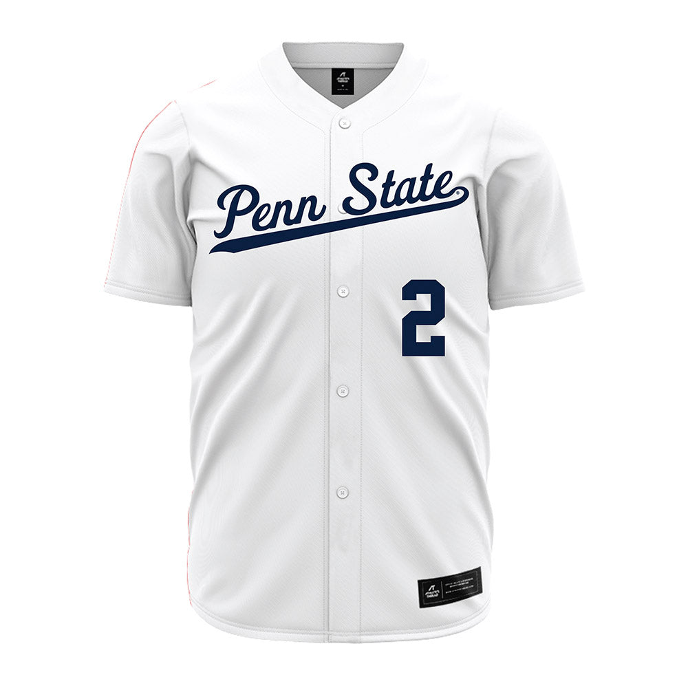 Penn State - NCAA Baseball : Spencer Barnett - White Jersey-0