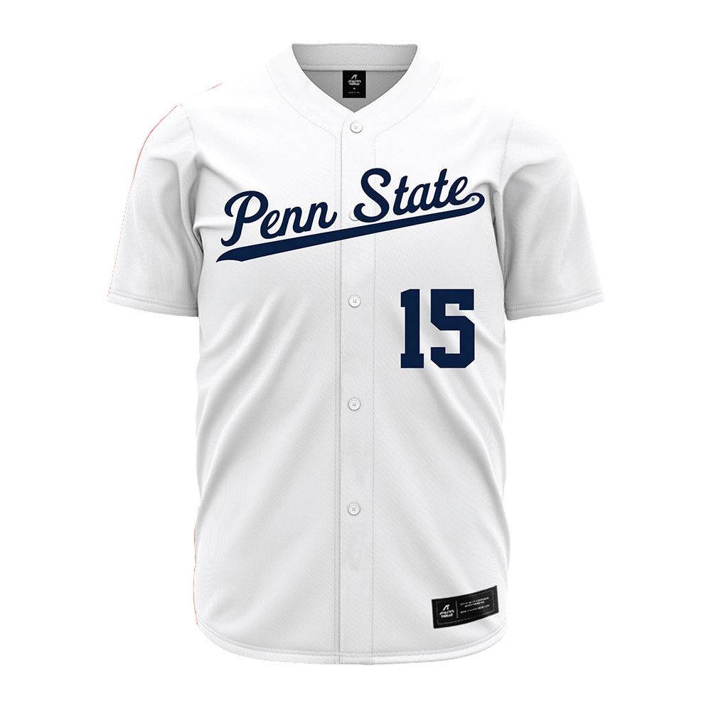 Penn State - NCAA Baseball : Ben Hudson - White Jersey-0