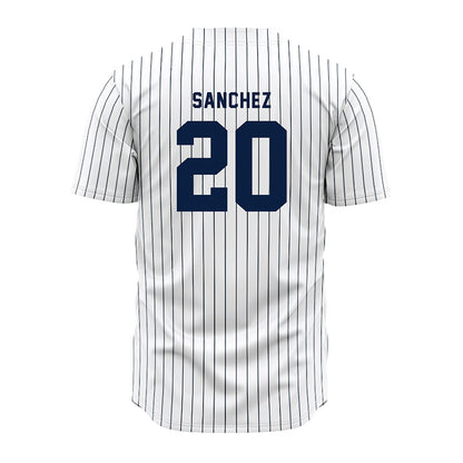 Penn State - NCAA Baseball : Frankie Sanchez - Pinstripe Jersey-1