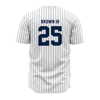 Penn State - NCAA Baseball : Robert Brown III - Pinstripe Jersey-1