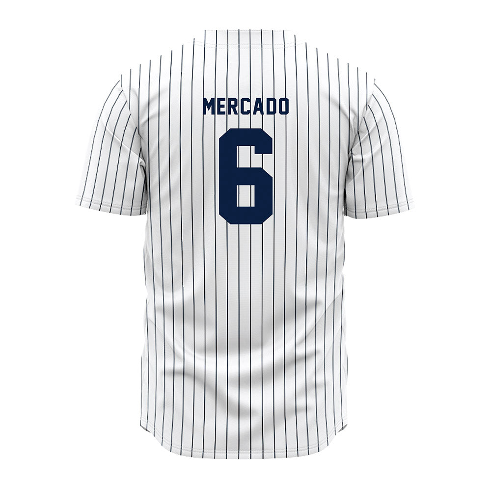 Penn State - NCAA Baseball : Cohl Mercado - Pinstripe Jersey-1