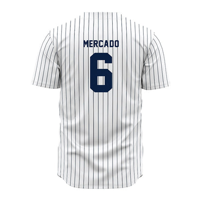 Penn State - NCAA Baseball : Cohl Mercado - Pinstripe Jersey-1