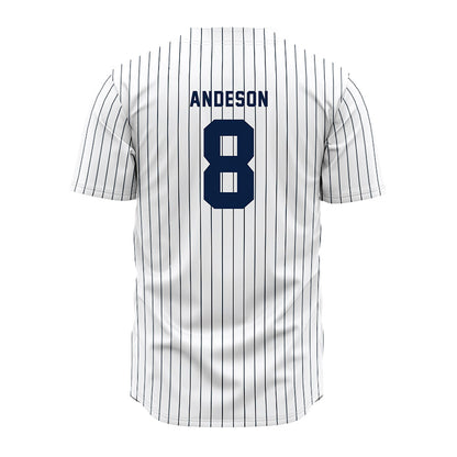 Penn State - NCAA Baseball : Michael Andeson - Pinstripe Jersey-1