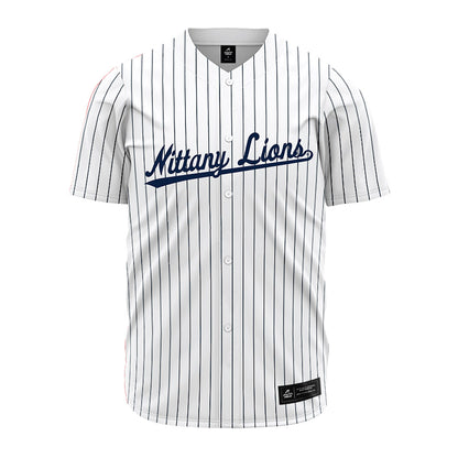 Penn State - NCAA Baseball : Nolan Stefaniak - Pinstripe Jersey-0