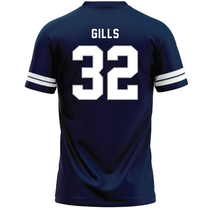 Penn State - NCAA Men's Lacrosse : Reid Gills - Navy Lacrosse Jersey -1