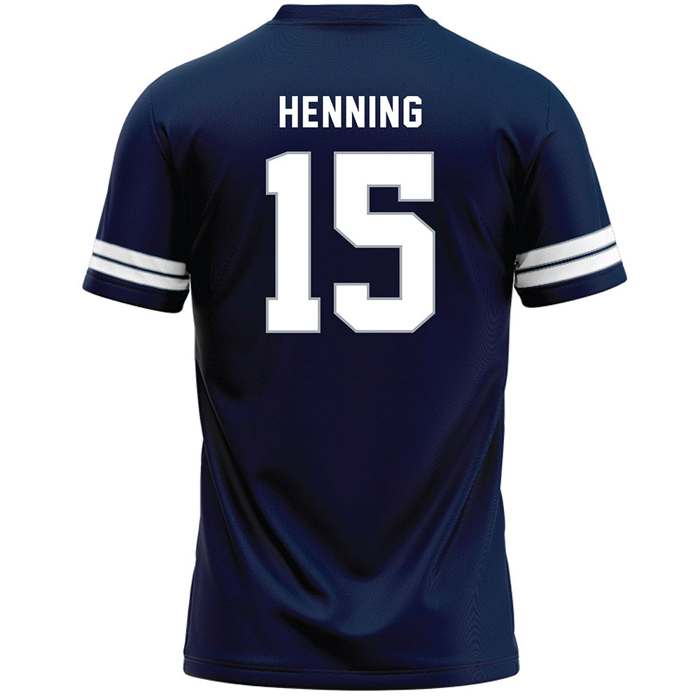 Penn State - NCAA Men's Lacrosse : Kris Henning - Navy Lacrosse Jersey -1