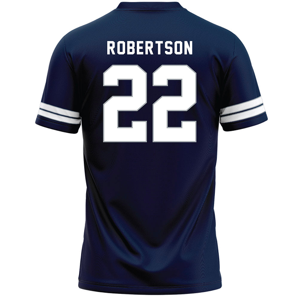 Penn State - NCAA Men's Lacrosse : Chase Robertson - Navy Lacrosse Jersey -1