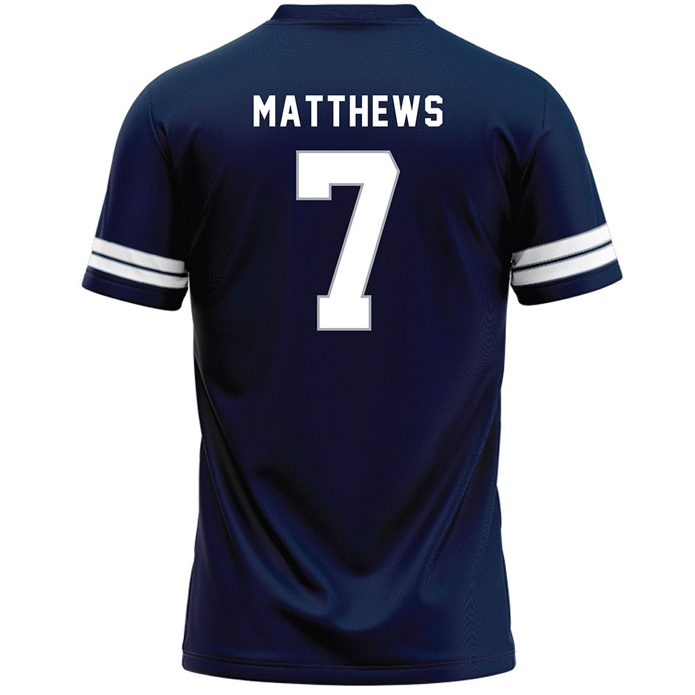 Penn State - NCAA Men's Lacrosse : Ayden Matthews - Navy Lacrosse Jersey -1
