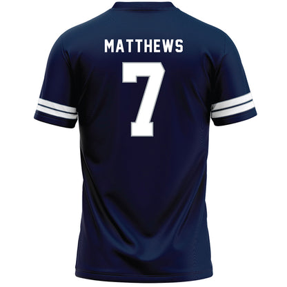 Penn State - NCAA Men's Lacrosse : Ayden Matthews - Navy Lacrosse Jersey -1
