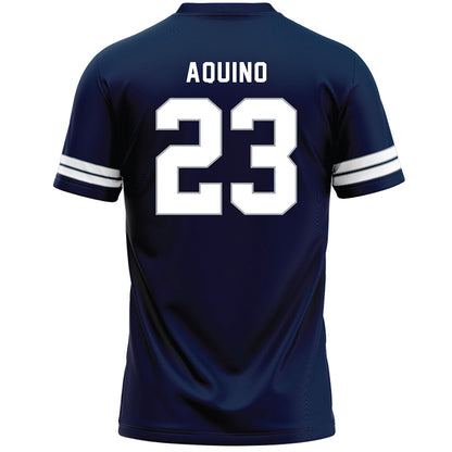 Penn State - NCAA Men's Lacrosse : Hunter Aquino - Navy Lacrosse Jersey -1
