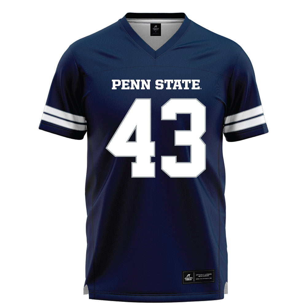 Penn State - NCAA Men's Lacrosse : Paul Bruder - Navy Lacrosse Jersey -0