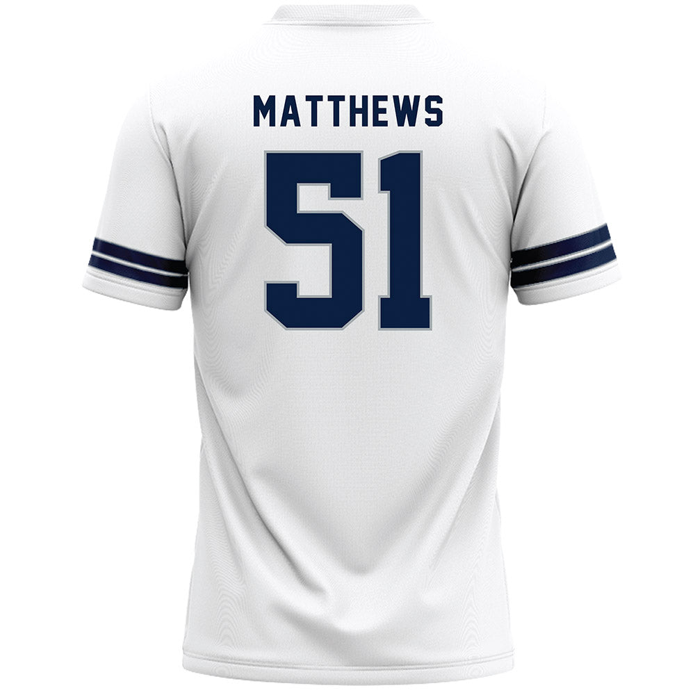 Penn State - NCAA Men's Lacrosse : Liam Matthews - White Lacrosse Jersey -1