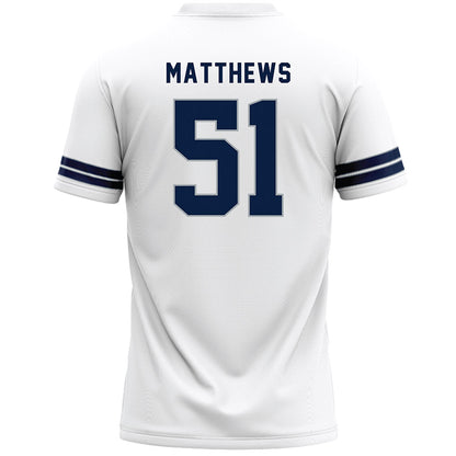 Penn State - NCAA Men's Lacrosse : Liam Matthews - White Lacrosse Jersey -1
